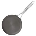 Amazon Brand – Stone & Beam Sauce Pan With Lid, 2-Quart, Hard-Anodized Non-Stick Aluminum, Gray