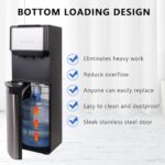 Bottom Loading Water Cooler Dispenser for 5 Gallon Bottles, 3 Temperature Spouts, Child Safety Lock, Ideal for Home, Office, and Dorm Use,ETL Approved