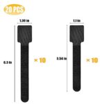 20 PCS Cord Organizer for Appliances, Cable Organizer Cord Holder for Small Kitchen Appliances, Kitchenaid Stand Mixer Air Fryer Coffee Maker Pressure Cooker (Black)