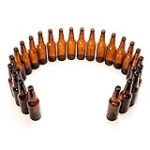 24 12oz Amber long neck bottles