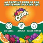 Crush, Summer Variety, Liquid Water Enhancer – New, Better Taste! (4 Bottles, Makes 96 Flavored Water Drinks) – Sugar Free, Zero Calorie