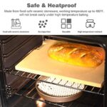 2.2Lb Ceramic Pie Weights Baking Beans Pie Crust Reusable 10mm Weights Natural Ceramic Stoneware with Wheat Straw Container (35 Oz Total) (White)