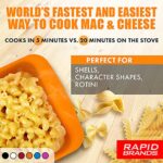 Rapid Mac Cooker | Microwave Macaroni & Cheese in 5 Minutes | Perfect for Dorm, Small Kitchen or Office | Dishwasher-Safe, Microwaveable, BPA-Free (Blue, 1-Pack)