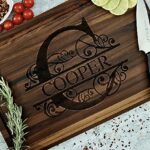 Personalized Wood Engraved Cutting Board, Perfect Gift for Weddings, Anniversaries, and Housewarmings-Choose From Walnut, Maple, or Cherry. Handmade in the USA. Optional Add-On: Matching Coaster Set