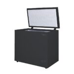 Frigidaire EFRF7003-BLACK Chest Deep Freezer, 7 Cu. Ft, Black Adjustable Thermostat-Removable Vinyl Coated Wire Basket-Easy Defrost Drain