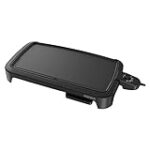 BLACK+DECKER Family-Sized Electric Griddle with Warming Tray & Drip Tray, GD2051B