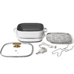 5-in-1 Electric Expandable Skillet (Color : White)