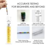 Triple Scale Alcohol Hydrometer(2 pcs)and Test Jar for Home Brew, Wine, Beer, Mead, Cider & Kombucha – Combo Set of 250ml Plastic Cylinder, Cleaning Brush, Storage Bag – ABV, Brix and Gravity Test Kit
