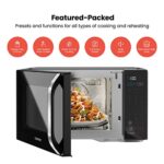 Chefman MicroCrisp Countertop Digital Microwave Oven, Unique “Cook & Crisp” Power Combo, 1.1 Cu Ft, Dual-Cook 1000W Microwave + 1500W Crisper, 6 Touch Presets, Digital Display, Stainless Steel Handle