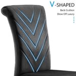 AZhome 5 Pieces Dining Table Set, Black and Gold Kitchen and Dining Room Sets for 4, Gold Metal X-Shaped Base Dining Table, Black Velvet Upholstered Dining Chairs with Gold Stainless Steel Legs