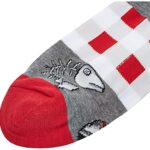 K. Bell Socks mens Animal Fun Novelty Crew Casual Sock, Gray (Dining Out), Shoe Size 6-12 US