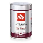 illy Intenso Ground Espresso Coffee, Bold Roast, Intense, Robust and Full Flavored With Notes of Deep Cocoa, 100% Arabica Coffee, No Preservatives, 8.8 Ounce (Pack of 2)