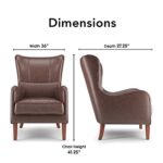 Modern Family Living Li & Fung 211-9023-48-Caramel 211-9023-48 Living Room Chair Accent Chair Top Grain Leather