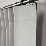 HPD Half Price Drapes Faux Linen Room Darkening Curtains – 108 Inches Long Luxury Linen Curtains for Bedroom & Living Room (1 Panel), 50W X 108L, Oyster