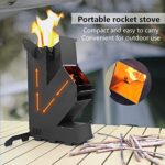 Rocket Stove Rocket Stove for Cooking Portable Wood Mini Burning Stove, Fire Camping Stove for Cooking backyard cooking Camping grill outdoor events BBQ Comes with storage bag