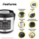 20-Cup (Cooked) Digital Rice Cooker and Food Steamer ARC-150SB (Renewed)