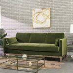 Jennifer Taylor Home Knox 84″ Modern Farmhouse Performance Velvet Living Room Sofa Couch