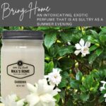 Nika’s Home Gardenia Soy Candle 12oz Mason Jar Non-Toxic White Soy Candle Hand Poured Handmade, Clean Long Burning 50-60 Hours Highly Scented All Natural Candle Gift Décor
