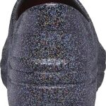 Crocs Women’s Neria Pro II Clogs, Slip Resistant Work Shoes, Black Glitter, Numeric_11
