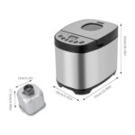 HAPPCUCOE Bread Maker with 12 Functions,Automatic Bread Making Machine with Measuring Cup and Measuring Spoon,Bread Machine for Home Kitchen, Restaurant,Bakery,110V