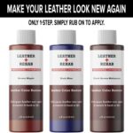 Leather Rehab Leather Color Restorer – Forest Green – Repair Couch, Furniture, Car Seat, Sofa, Shoes, Jacket, Bag and Purse – 4 oz.