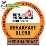 San Francisco Bay Compostable Coffee Pods – Breakfast Blend (120 Ct) K Cup Compatible including Keurig 2.0, Medium Roast