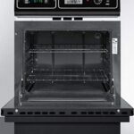 Summit TTM7212KW 24″ Gas Wall Oven with Jet Black Finish, Adjustable Racks, Porcelain Construction, and Glow Bar Ignition – Classic Fit for Kitchen Cabinets, Made in the USA