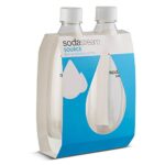 SodaStream 1l Carbonating Bottles – Fit to Source/Genesis deluxe Makers (Twin Pack) (White)