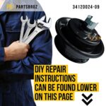 PartsBroz Gas Stove Burner Replacement Maytag WP3412D024-09 3412D024-09 Sealed Burner Head Igniter Assembly Part Compatible Admiral Magic Chef Replaces AP6008592 PS11741732 12500050 WP3412D024-09VP