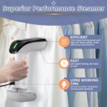 FEKTIK Powerful Garment Steamer for Clothes, 1800W Portable Clothes Steamer Handheld for Travel & Home, 2 in 1 Fabric Wrinkle Remover, 20S Fast Heat-Up, 300ml Big Capacity, 20 Min Use Time (120V ONLY)