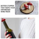 Red Mushroom Wine Stoppers Mushroom-Shaped Bottle Plug Wine Bottle Stoppers Wine Accessories Kitchen Gadgets Kitchen Gift Set Creative Gifts Halloween Mushroom Decoration-2pcs Bottle Stoppers