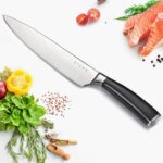Etens Sharp Chef Knife, 8 Inch Meat Knife Cooking Chefs Knives, Carbon Stainless Steel Professional Kitchen Knife with Gift Box