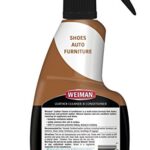 Weiman Leather Cleaner and Conditioner for Furniture – 12 Ounce – 2 Pack – Ultra Violet Protection Help Prevent Cracking or Fading of Leather Couches, Car Seats, Shoes, Purses