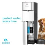 Self Cleaning Bottleless Water Cooler Water Dispenser with Pet Bowl- 2 Temperature Settings – Hot & Cold, Durable Stainless Steel, NSF Certified Filtration- UL Listed