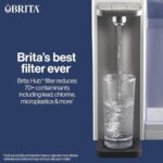 Brita Hub Instant Powerful Countertop Water Filter System, Corded Electric ,12 Cup Water Reservoir, Includes 6 Month Carbon Block Filter, White, 87340