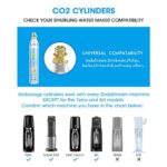 Sodaology 60L Co2 Carbonator Compatible with Sodastream Appliances,14.5oz, Set of 3