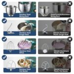 Neretva Bread Maker Machine 20-in-1 Multifuction Breadmaker & 6 Speed Tilt Head Stand Mixer