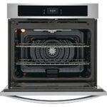 Frigidaire FCWS3027AS 30″ 5.3 cu. ft. Total Capacity Electric Single Wall Oven with 2 Oven Racks, Convection, Sabbath Mode, Delay Bake, in Stainless Steel