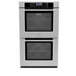 Empava 30″ Electric Double Wall Oven Air Fryer Combo Convection Oven Built-in 10 Cooking Functions with LED Digital Display Convection Fan Touch Control in Stainless Steel EMPV-30WO05