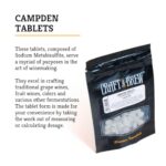 Craft A Brew – Campden Tablets – Sodium Metabisulfite – Sterilant for Winemaking – Ideal for Traditional Grape Wines – Crafting Fruit Wine, Cider – 50 Count