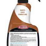 Weiman Leather Cleaner and Conditioner for Use on Your Couch Chair Purse Wallet Shoes Boots Saddle Belt Jacket Car Seat