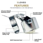 KLOVEO Champagne Stoppers – Patented Seal – Made in Italy – Professional Grade WAF Champagne Bottle Stopper – Prosecco, Cava, and Sparkling Wine Stopper