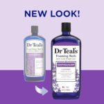 Dr Teal’s Foaming Bath with Pure Epsom Salt, Soothe & Sleep with Lavender, 34 fl oz (Pack of 2)