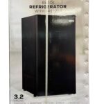 Igloo 3.2 Cu.Ft. Single Door Compact Refrigerator with Freezer – Slide Out Glass Shelf, Perfect for Homes, Offices, Dorms – Black