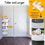 Ofiray-home Soft Corner Shelf | Safe Hanging Organizer | Child-Friendly Wall Mount Storage | for Sundries, Toys, Stuffed Animals, Diapers | for Pantry Closet Bedroom Nursery Organization 1-Pack