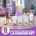 Spa Gifts for Women Spa Luxetique Spa Gift Baskets for Women, 8 Pcs Lavender Bath Sets for Women Gift with Bubble Bath, Bath Gifts for Women Christmas Gift Baskets Christmas Gifts for Women