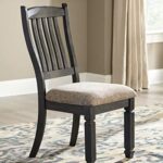 Signature Design by Ashley Tyler Creek 20″ Dining Room Upholstered Chair, 2 Count, Antique Black