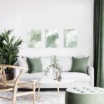 Sage Green Wall Art Set of 3,Abstract Green Wall Decor Living Room,Minimalist Modern Framed Wall Art Marble Line Beige Gold Green Canvas Artwork Paintings,Green Boho Room Decor,Bedroom Bathroom Office Wall Decoration,12″x16″