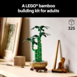 LEGO Botanicals Lucky Bamboo Building Set – Artificial Plant for Indoor Home Décor, Adults Ages 18+ – Fake Plant Decoration for Table, Desk, Office – Gift for Valentines Day – 10344