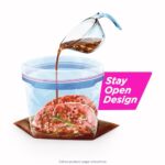 Ziploc Quart Food Storage Freezer Bags, Stay Open Design with Stand-Up Bottom, Easy to Fill, 75 Count